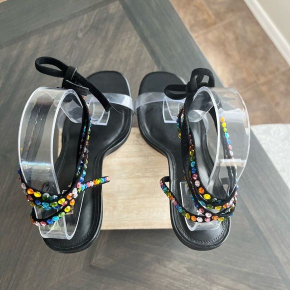 LARROUDE Gloria Disco Heels Size 8.5 NWOT - Picture 15 of 16